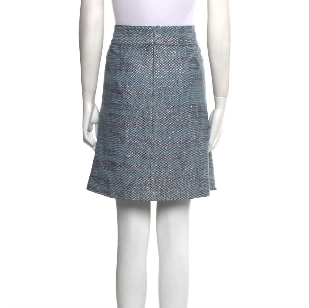 Akris PuntoTweed Pattern Knee-Length Skirt Size 16 - Picture 3 of 3
